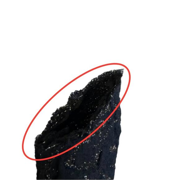 Anthropologie Eva Franco Navy‎ Gold Shimmer Wrap Blouse Women’s Size 6 - Picture 6 of 10